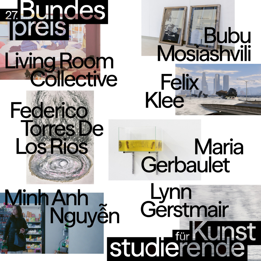 Collage aus Namen und Werken der Studierenden